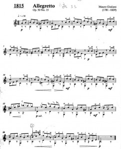 Giuliani Allegretto (Op. 50 No. 15)